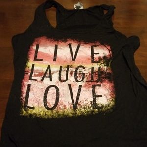 Live laugh love tank